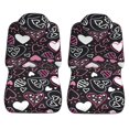thumbnail image 3 of LAKIMCT Love Heart Pattern Car Seat Covers Vehicle Front Seat Covers Universal Fit Seat Protector, 3 of 9