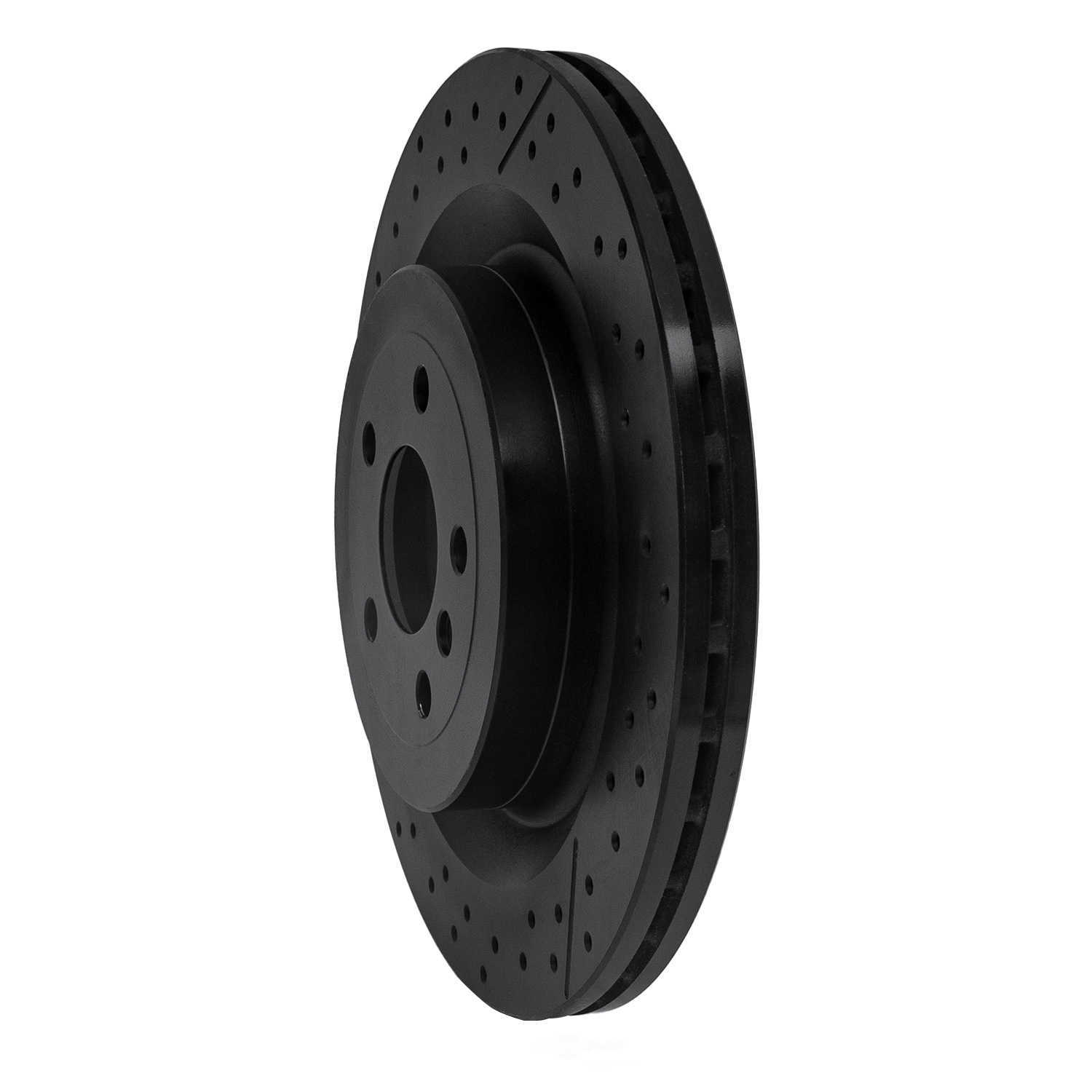 Dynamic Friction Company 633-63141 DFC Brake Rotor - Drilled And Slotted - Black