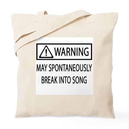 CafePress - Spontaneous Singer BW Tote Bag - Unisex Canvas Tote Bag Beige 1-Piece