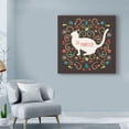 thumbnail image 3 of Trademark Fine Art 'Otomi Cats III Dark' Canvas Art by Veronique Charron, 3 of 3