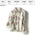thumbnail image 2 of Dinheiro Camisetas De Manga Larga Bordadas para Mujer Blusas Tops De Túnica Florales Étnicos, Camisas De Ropa Tradicionales,Blanco,M,, 2 of 6