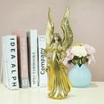 thumbnail image 3 of Melody Nature Praying Angel Statue 7 inch Gold Resin Angel Figurine Home Decor Gift, 3 of 5