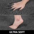 thumbnail image 5 of Astarin Bathroom Rugs Non Slip Washable, Microfiber Absorbent Bath Mat for Tub, Shaggy Soft Bath Rug for Floor, Bathtub and Shower, Thick Plush Quick Dry Throw Rug (Dark Gray, 24" x 60"), 5 of 10