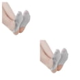 thumbnail image 3 of Calcetines de tacón alto Jumpingount 2 piezas de poliéster transpirables antideslizantes para mujer Gris, 3 of 6