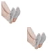 thumbnail image 3 of Calcetines de tacón alto Jumpingount 2 piezas de poliéster transpirables antideslizantes para mujer Gris, 3 of 6