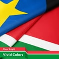 thumbnail image 4 of G128 South Sudan South Sudanese Flag | 3x5 Ft | LiteWeave Pro Series Printed 150D Polyester | Country Flag, Indoor/Outdoor, Vibrant Colors, Brass Grommets, Thicker and More Durable Than 100D 75D Poly, 4 of 7
