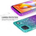 thumbnail image 5 of Compatible for LG K92 5G Case, with Tempered Glass Screen Protector SOGA Diamond Liquid Quicksand Cover Cute Girl Women Phone Case - Pink / Purple, 5 of 5