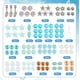 thumbnail image 2 of 1 caja con 6 juegos de pulseras oceánicas para hacer pulseras hawaianas de verano, tobilleras con cuentas de animales marinos, cuentas de vidrio azul y conchas marinas., 2 of 6
