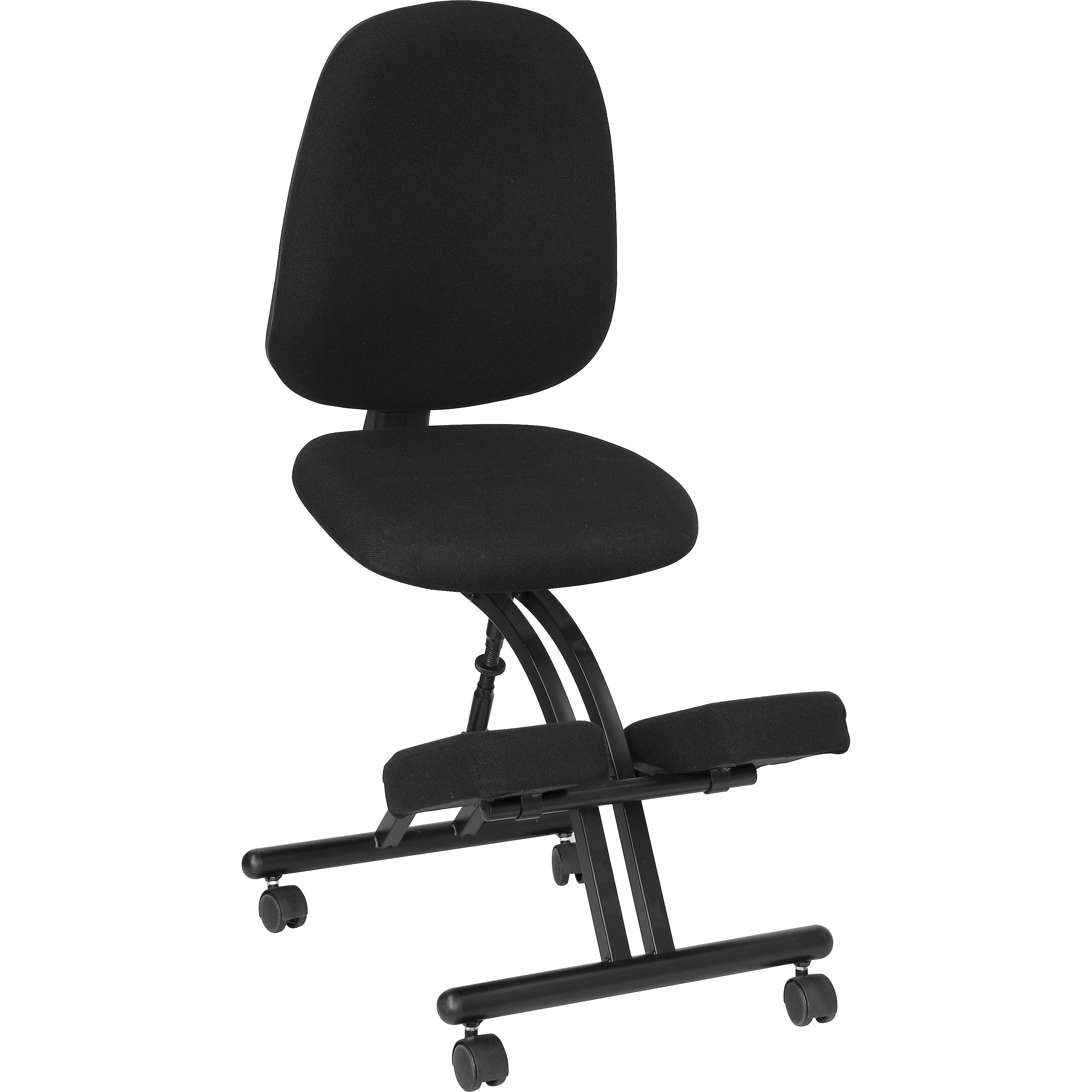 Ergonomic Kneeling Posture Office Chair with Back, Black