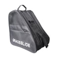 thumbnail image 3 of Bolsa de almacenamiento de patines en línea, transportista, bolsa de 3 capas, cremallera de gran capacidad, bolso de hombro, bolsa de zapatos de Negro, 3 of 8