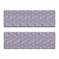 thumbnail image 2 of Paisley Bench Cushion Set of 2, Tribal Floral Ornamental Patterned Design with Raindrop Like Shapes Art, Standard Size Foam Pad and Decorative Cover, Blue and Purple, by Ambesonne, 2 of 4