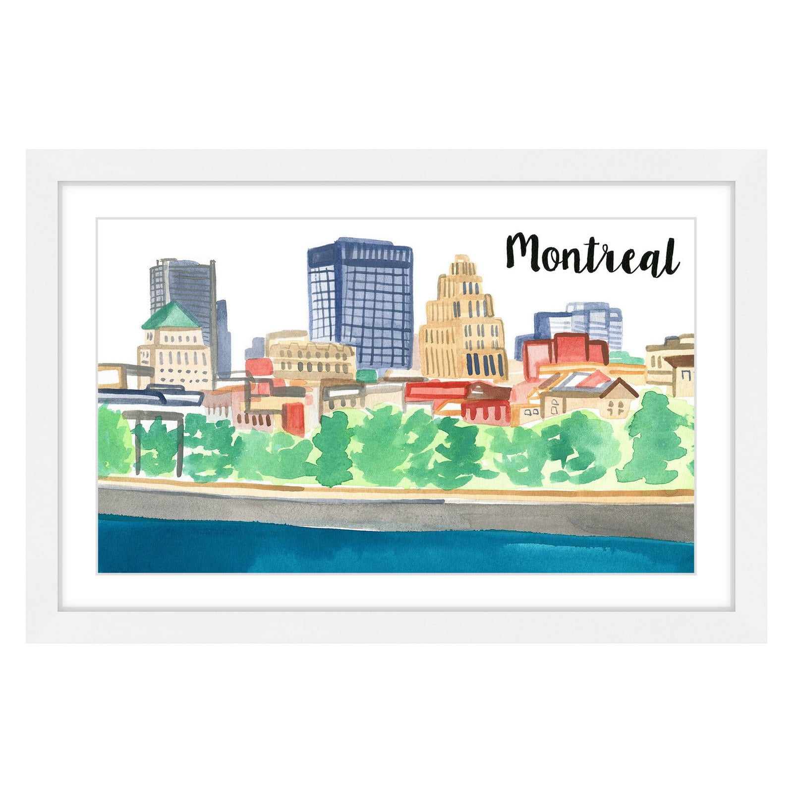 Marmont Hill "Old Montreal" by Molly Rosner Framed Painting Print