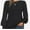 Black, variant on Womens Long Sleeve Tops Dressy Casual Shirts Pleated Crewneck Basic Blouses Fall Trendy Outfits