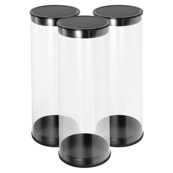 3pcs Clear Golf Holder Tube Set, Anti-Scratch PVC Golf Container Case for Golf Accessories Storage