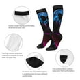 thumbnail image 3 of Naloa Futuristic Purple Panther Thigh High Socks Extra Long Stretchy Sock Women Over Knee High Opaque Stocking Daily Wear, 3 of 6