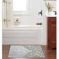 thumbnail image 3 of Bath Rug Damask Pattern in Beige & Ivory, 3 of 3