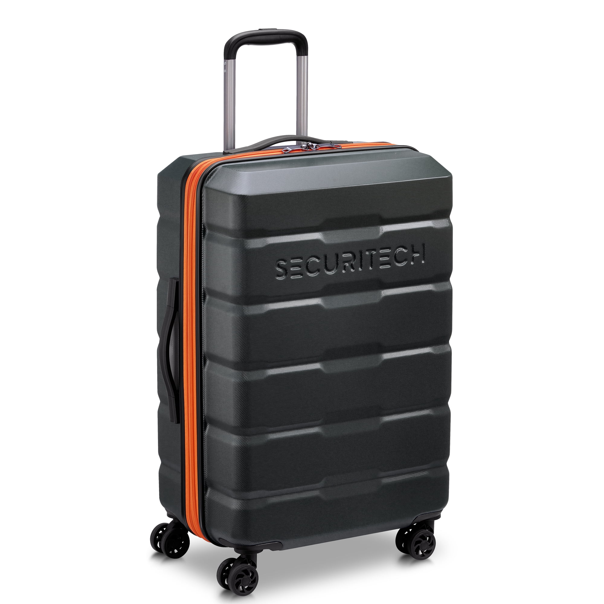 Securitech by Delsey, Citadel 2 PC Hardside Luggage Set includes Carry-on & Medium Checked Sizes, Black