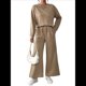 thumbnail image 1 of Conjunto de Dos Piezas de Otoño para Mujer, Jersey de Larga, Pantalones Anchos, Conjunto Informal A Juego, Ropa de Moda. Caqui L, 1 of 5