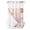 Grey Pink, variant on No Hook Shower Curtain with Snap-in Liner, Spring Floral Waterproof Fabric Bathroom Curtains, Dark Purple Flowers Patchwork Grid Bohemia Bath Curtains & Mesh Top Window Stall 48"x72"