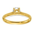 thumbnail image 5 of 14K Yellow Gold Ring Band Engagement Diamond Lab Grown Round White, 5 of 6