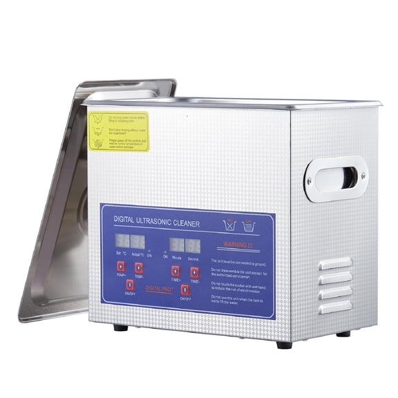 Industrial Ultrasonic Cleaner 3.2L 120W 40kHz Heated Stainless Steel Digital Timer for Medical Dental Automotive Jewelry Carburetor Parts
