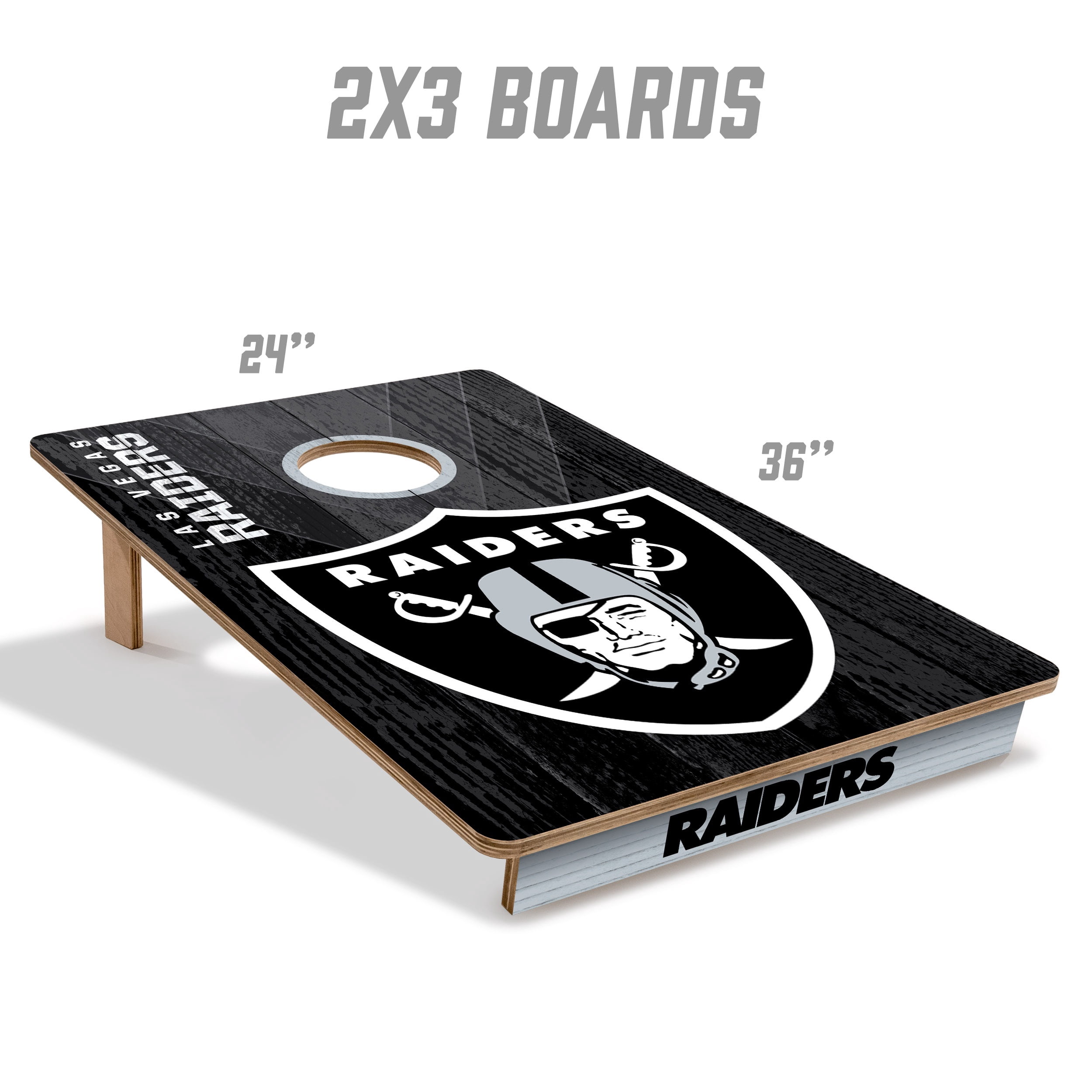 YouTheFan NFL Las Vegas Raiders 2' x 3' Cornhole Game