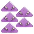 thumbnail image 1 of Visland 5 Pcs Transparent Triangle Corner Clips Prevent Book Curling Document File Book Page Corner Clips Students Supplies, 1 of 1
