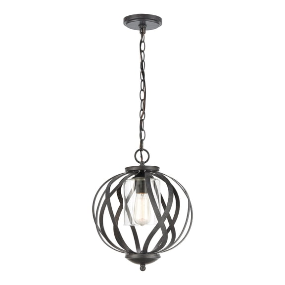 Elk Home 12-Inch Wide Daisy Pendant, Transitional, Midnight Bronze