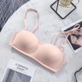 thumbnail image 2 of Womens Push-up Padded Strappy Sports Bra Cross Back Wirefree Fitness Yoga Top, 2 of 5