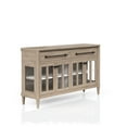 thumbnail image 3 of Round Expandable Table With 4 Cane Backed Chairs And Buffet Server, 6 Piece , Veneers, Solid Wood + , Felt Top Drawers, Expands To 72 Of Cabinet, 3 of 5