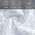 thumbnail image 5 of Blue Boho Floral Cloth Napkins, Farmhouse Middle Century Flowers Washable and Reusable Dinner Napkins Set of 6, Table Napkin for Kitchen Party Birthday Wedding Hotel Housewarming 20"x20", 5 of 8