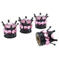 thumbnail image 1 of Bouchons de Valve de Pneu en Strass Faits Main 4 Pack, Poudre, 1 of 6