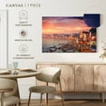 thumbnail image 5 of Elephant Stock Varanasi Sunset Skyline Wall Art - Horizontal Canvas Wall Art - Living Room Wall Decor - Places Canvas - Yellow And Blue Decor - 51" x 34", 5 of 8