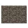thumbnail image 1 of Brown and White Cutting Board, Hand Drawn Style Pattern with Coffee Tea Cups Donuts and Sweets, Decorative Tempered Glass Cutting and Serving Board, Large Size, Dark Brown and White, by Ambesonne, 1 of 1