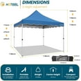 thumbnail image 6 of SANOPY 10 x 10 Pop up Canopy Tent, Outdoor Instant Canopy - Blue, 6 of 7