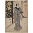 thumbnail image 2 of Toyokuni Utagawa 11x14 Black Ornate Wood Framed Double Matted Museum Art Print Titled: Bando, Mitsugoro No Ukiyo Toei (1804), 2 of 5