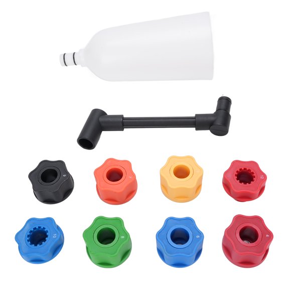 Engine Oil Funnel Set, Automotive Engine Oil Dispenser Funnel Kit Translucence for Oil Change