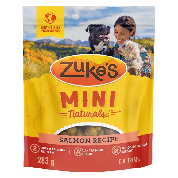 Zuke’s Mini Naturals Recette au Saumon, Gâteries pour Chiens