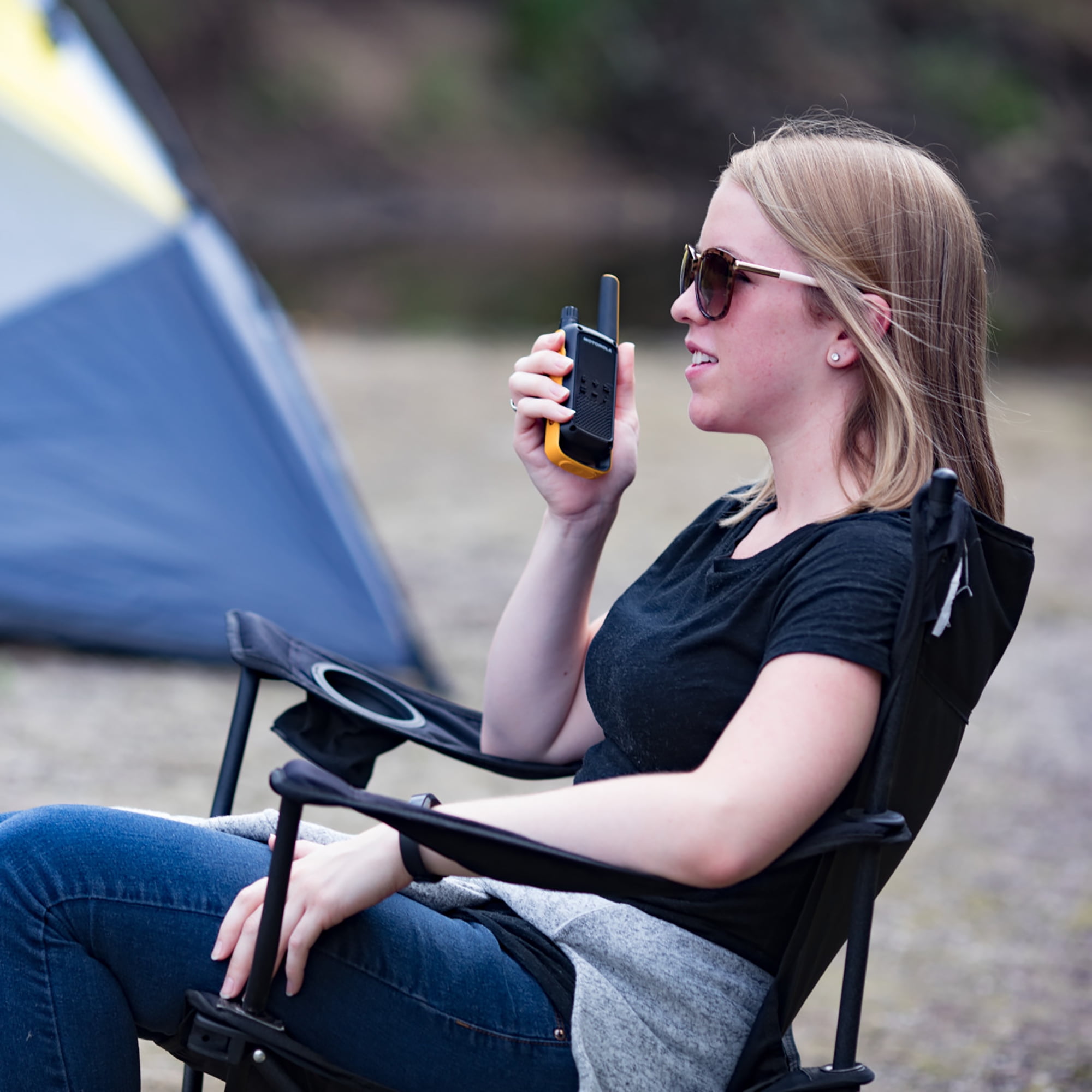 Motorola TalkAbout® T470 2-Way Radios, Black/Yellow, Set Of 2 Radios