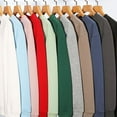 thumbnail image 3 of Men's Heavyweight 320g Solid Loose Versatile Round Neck Sweatshirt, 3 of 14