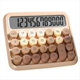 thumbnail image 1 of Calculadora de Escritorio de 12 Dígitos, Diseño de Interruptor Mecánico, Calculadora de Botones Grandes con Pantalla LCD Grande, Marrón Degradado, 1 of 9