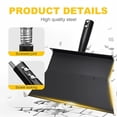 thumbnail image 4 of Ice Scraper Shovel 52 Inch Flat Shovel with Adjustable Telescopic Handle, Multi Purpose Garden Scraper for Ice Removal Snow Cleaning Lawn Edging Weeding Outdoor Tool, An Ice Scraper, 4 of 8