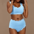 thumbnail image 2 of Kmdttou Wimsuit Coverup for Women Fashion Bikini Set Swimsuit Two Piece Solid Color Swimwear Up to 65% off!, 2 of 6