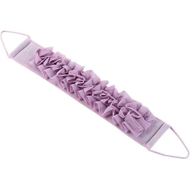 Correa Loofah Body Scrubber Mesh Back Scrub Puffs esponja masajeadora de baño con asas de cuerda para ducha, baño, Spa, gel de baño