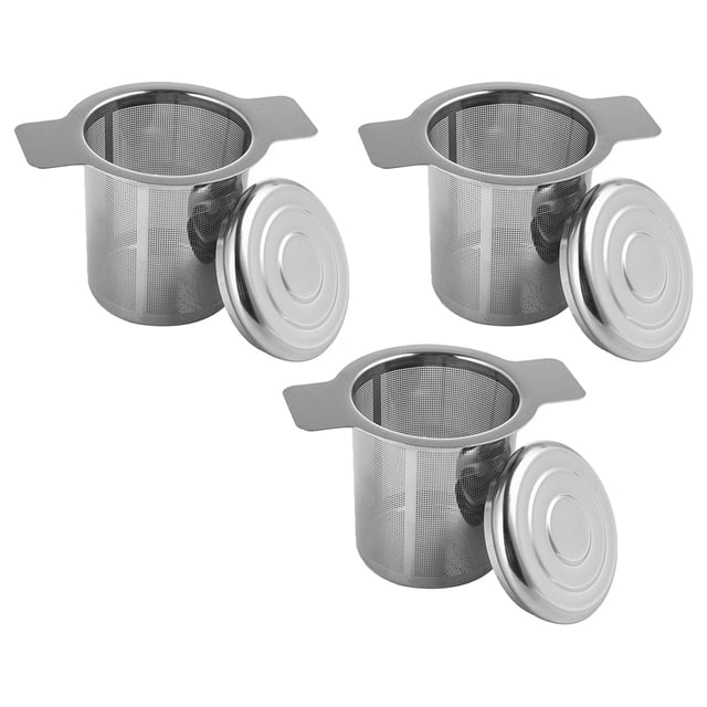 unbranded 3Ud Colador De Té De Acero Inoxidable Con Doble Asa Práctico Para Té