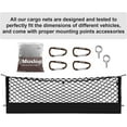 thumbnail image 7 of Truck Bed Cargo Net Compatible with Pickup Truck Bed Organizer Stretchable 4'x4' to 7'x7' High Elastic Heavy Duty Upgraded Reinforced Storage Net with 10 Metal Carabiners (Single Layer), 7 of 7