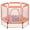 Orange, variant on HOQBN 55 Inch Trampoline,Indoor Outdoor Mini Trampoline with Safety Enclosure Net and Balls for Kids,Green