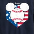 thumbnail image 3 of Disney - Americana - Mickey Baseball Flag Diamond - Toddler And Youth Crewneck Fleece Sweatshirt, 3 of 5