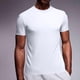 thumbnail image 1 of Ceisia Men's Loose Fit Short Sleeve Crew Neck Tee Gradient Stripe Print Ice-Silk Mesh Casual Sports Top White XXL Gifts, 1 of 6