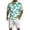 241#Light Blue, variant on Casual Summer 2 Piece Tracksuit Men's Hawaiian Tropical Print Short Sleeve Shirt with Pocket and Daily Shorts Mint Green L